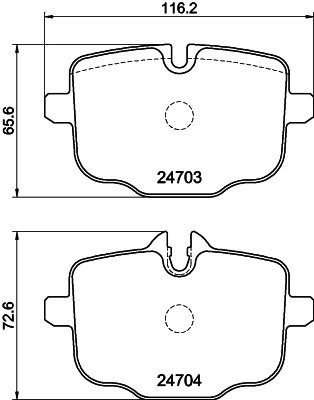 Brake Pad Set, disc brake 8DB 355 014-361