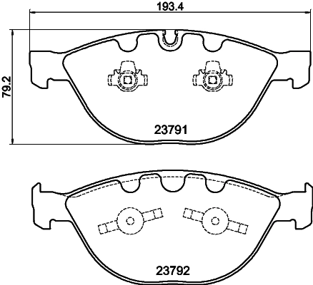 Brake Pad Set, disc brake 8DB 355 006-551