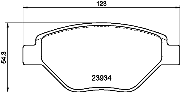 Brake Pad Set, disc brake 8DB 355 010-551