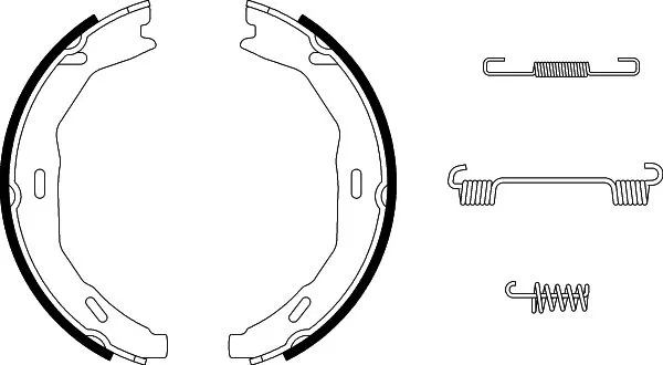 Brake Shoe Set, parking brake 8DA 355 050-771