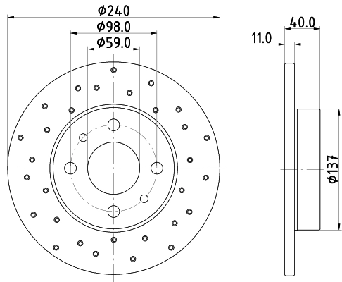 Brake Disc PRO 8DD 355 134-891