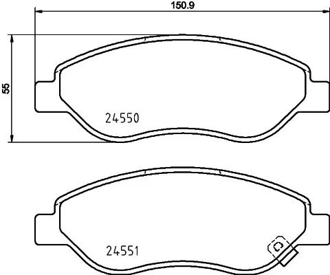 Brake Pad Set, disc brake 8DB 355 013-401