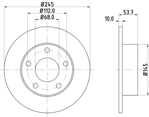 Brake Disc PRO 8DD 355 118-581