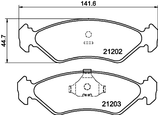 HELLA 8DB 355 007-391 Brake Pad Set, disc brake
