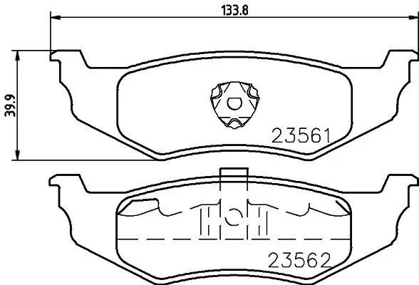 HELLA 8DB 355 018-661 Brake Pad Set, disc brake