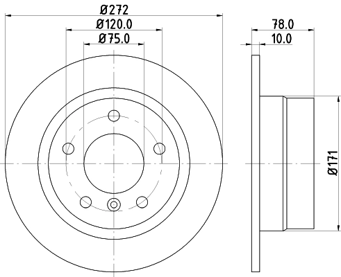 Brake Disc PRO High Carbon 8DD 355 127-171