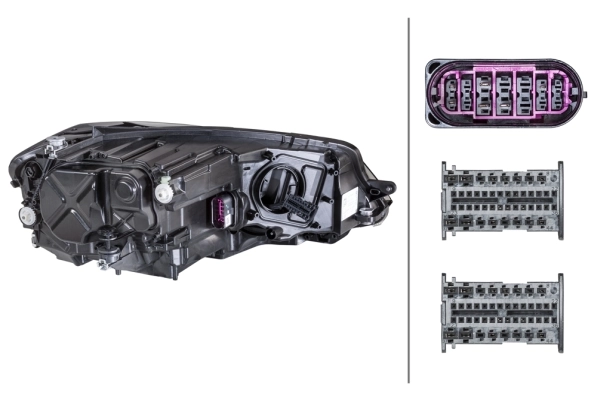 HELLA 1ZX 013 924-251 Headlight