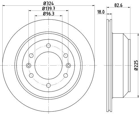 Brake Disc 8DD 355 116-491