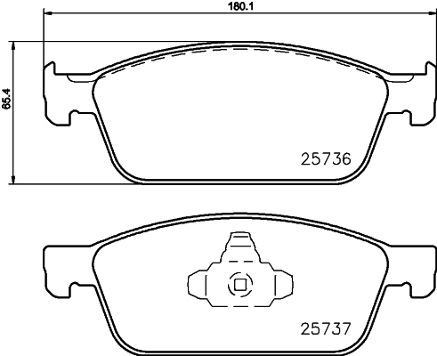 Brake Pad Set, disc brake 8DB 355 020-831