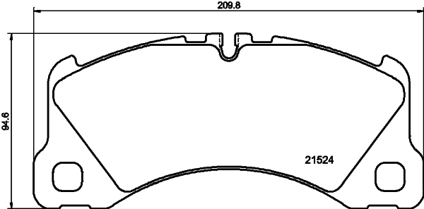 HELLA 8DB 355 040-051 Brake Pad Set, disc brake