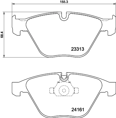 Brake Pad Set, disc brake 8DB 355 039-241