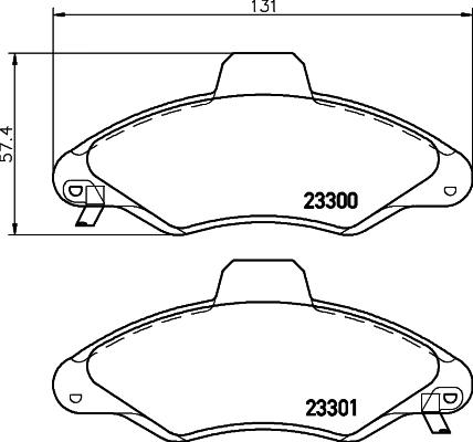 Brake Pad Set, disc brake 8DB 355 019-291