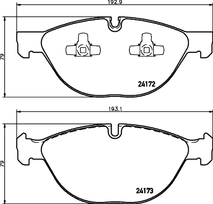 Brake Pad Set, disc brake 8DB 355 012-661