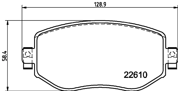 Brake Pad Set, disc brake 8DB 355 025-851
