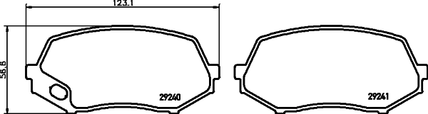 Brake Pad Set, disc brake 8DB 355 005-591
