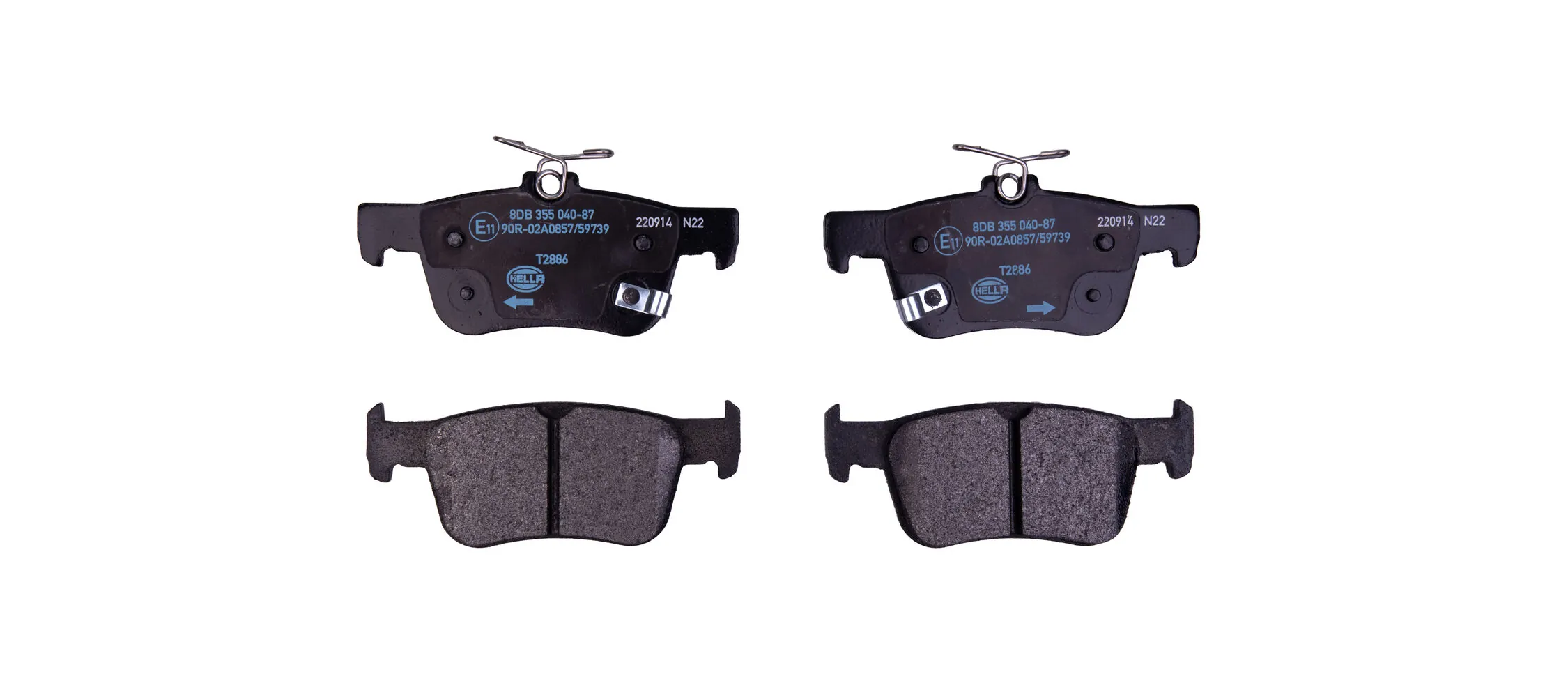 Brake Pad Set, disc brake 8DB 355 040-871