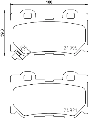 Brake Pad Set, disc brake 8DB 355 015-421