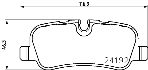 Brake Pad Set, disc brake 8DB 355 016-181