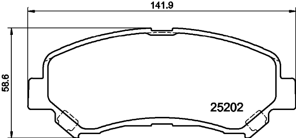 Brake Pad Set, disc brake 8DB 355 015-911