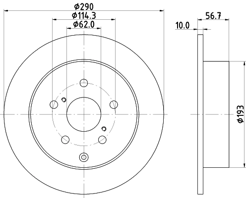 Brake Disc PRO 8DD 355 119-021