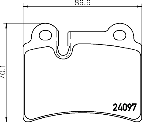 Brake Pad Set, disc brake 8DB 355 011-861