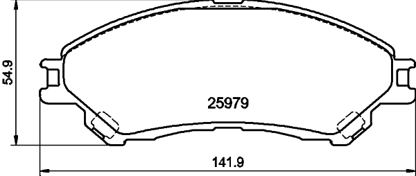 HELLA 8DB 355 021-461 Brake Pad Set, disc brake