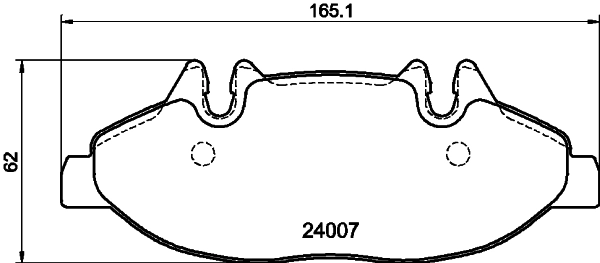 Brake Pad Set, disc brake 8DB 355 010-651