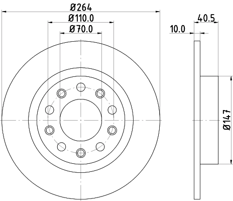 Brake Disc PRO 8DD 355 117-241