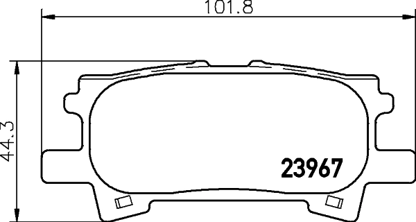 Brake Pad Set, disc brake 8DB 355 010-621