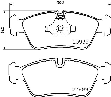 Brake Pad Set, disc brake 8DB 355 011-281