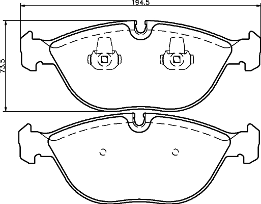 Brake Pad Set, disc brake 8DB 355 008-261