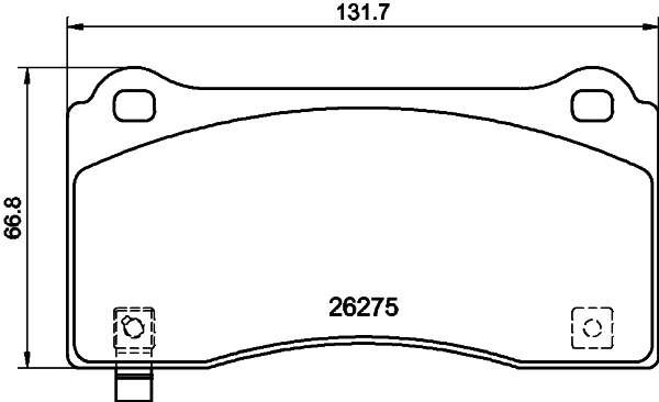 Brake Pad Set, disc brake 8DB 355 040-861