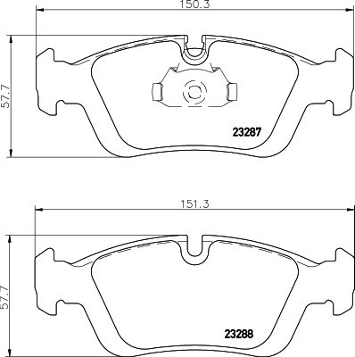 Brake Pad Set, disc brake 8DB 355 008-741