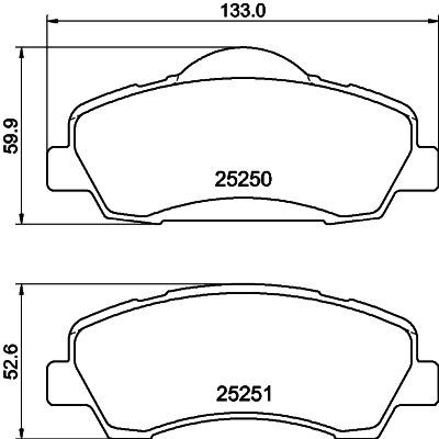 Brake Pad Set, disc brake 8DB 355 040-561
