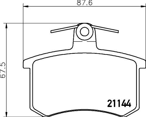 Brake Pad Set, disc brake 8DB 355 017-951