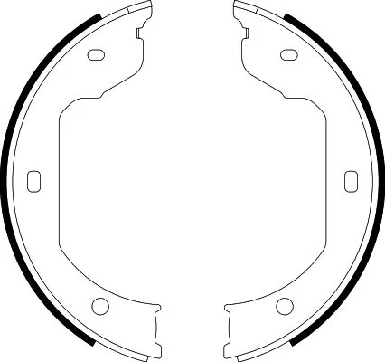 HELLA 8DA 355 050-471 Brake Shoe Set, parking brake