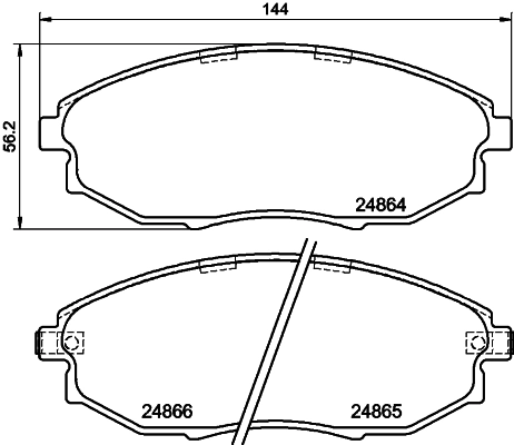 Brake Pad Set, disc brake 8DB 355 014-931
