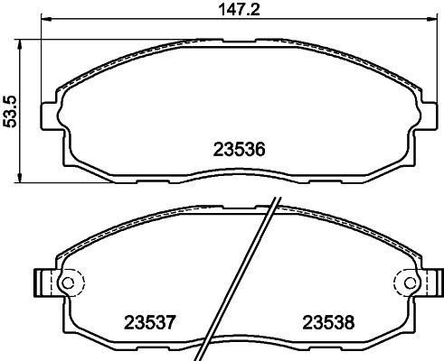 Brake Pad Set, disc brake 8DB 355 009-381