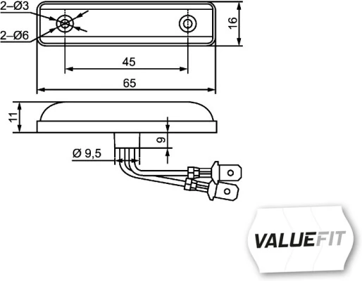 HELLA 2PG 357 010-021 Position Light