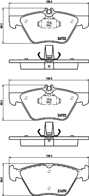 Brake Pad Set, disc brake 8DB 355 014-291