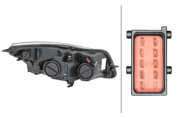 HELLA 1EJ 009 630-311 Headlight