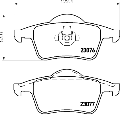 Brake Pad Set, disc brake 8DB 355 008-871