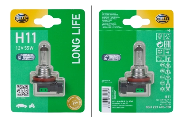 HELLA 8GH 223 498-358 Bulb, spotlight