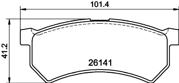 Brake Pad Set, disc brake 8DB 355 040-721