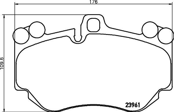 HELLA 8DB 355 011-011 Brake Pad Set, disc brake