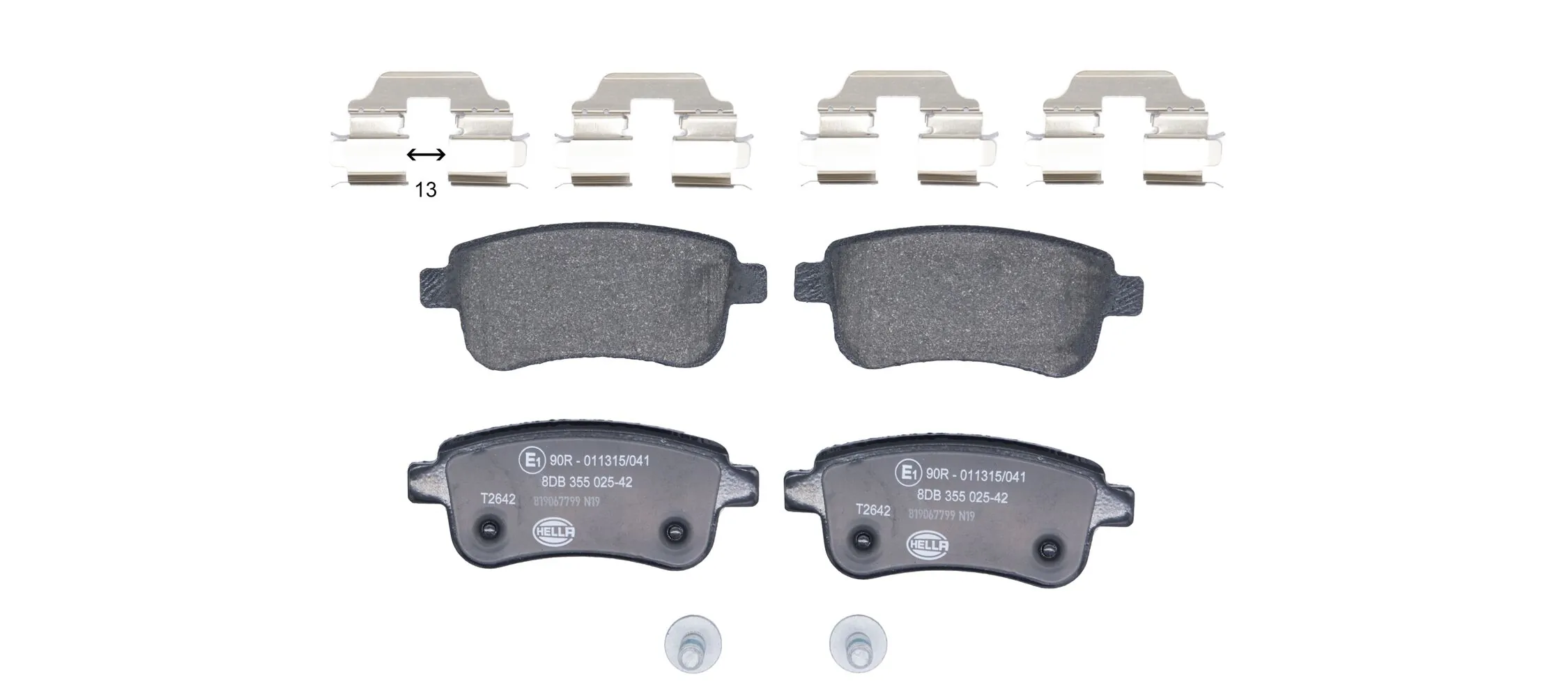 Brake Pad Set, disc brake 8DB 355 025-421