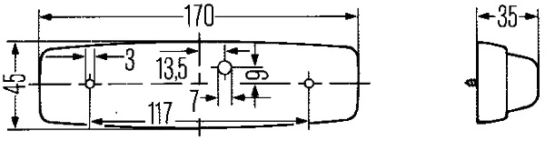 HELLA 2JA 001 364-001 Interior Light