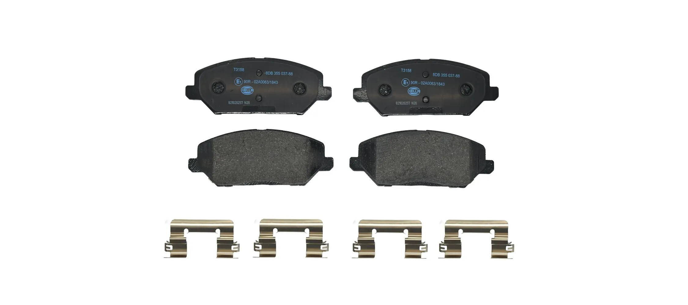 Brake Pad Set, disc brake 8DB 355 037-881