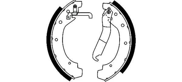 HELLA 8DB 355 000-711 Brake Shoe Set