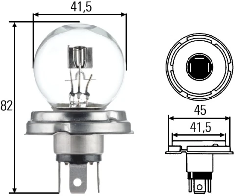 Bulb, headlight STANDARD 8GD 002 088-071